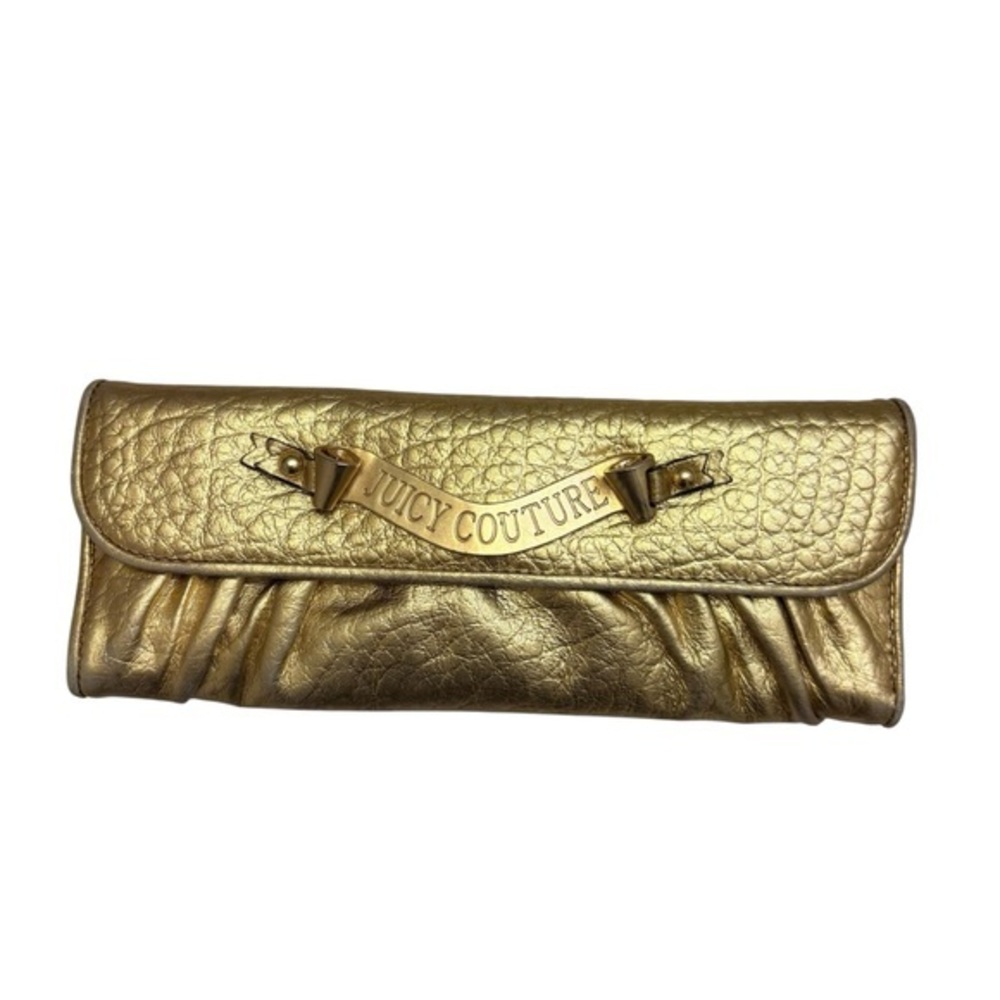 Juicy couture vintage y2k rare gold clutch bag purse